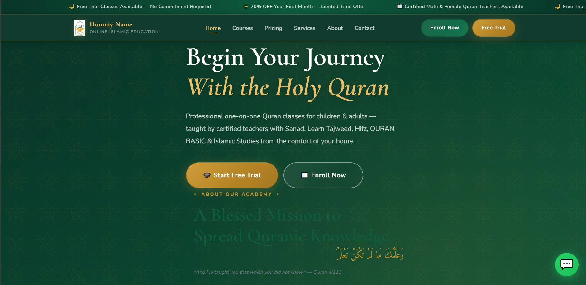 Online Tutoring Academy - Website & Student Management System product preview